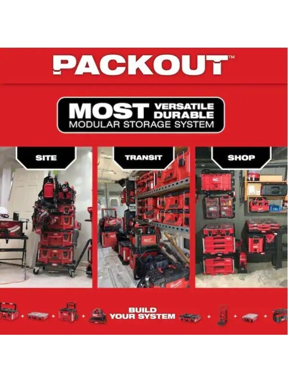 Milwaukee PACKOUT 2-Shelf Racking Kit - Picture 6 of 7